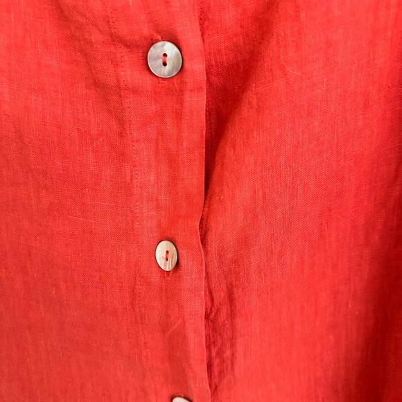 Linen top in salmon / Bryn Walker - Picture 4 of 4
